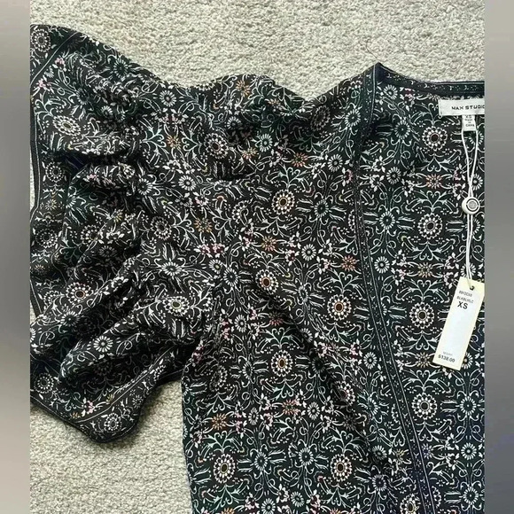 Max Studio Floral Print Wrap Dress  XS - Picture 4 of 5